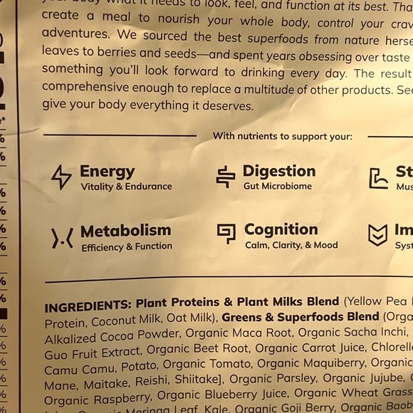 KA'CHAVA Chocolate ALL IN ONE Nutrition Shake 30 Serving 4 lb Protein Sealed - Picture 7 of 8